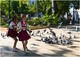 Ecolières aux pigeons ( La Havane)